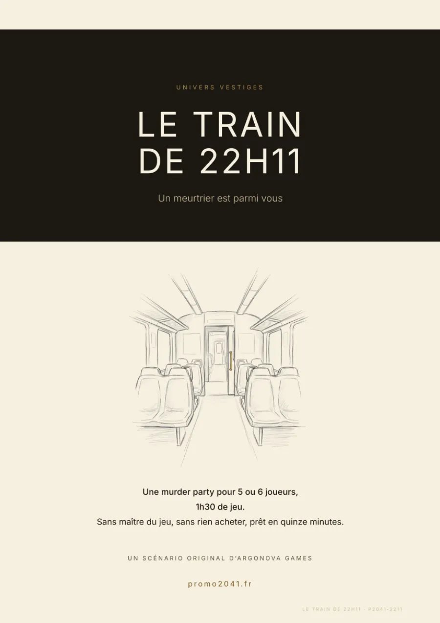 Couverture du livret Le Train de 22h11
